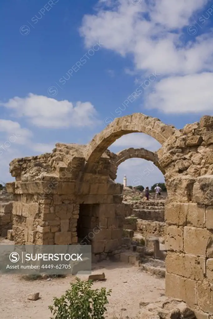 Saranta Colones, Byzantine castle ruins, Archaeological Park, Pafos, Cyprus