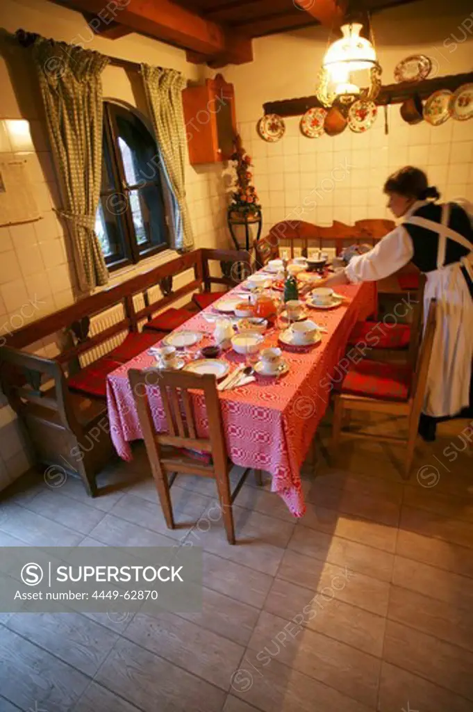 Breakfast at guest house, Transylvania, Romania