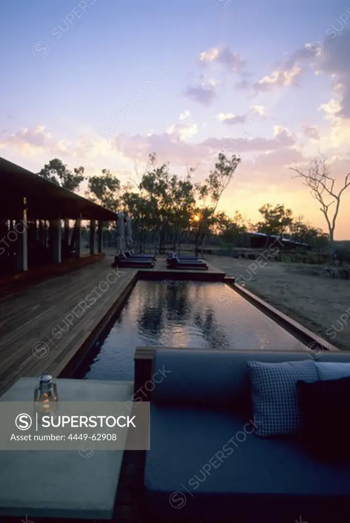 Morning at the luxurious Wrotham Park Lodge in the Cape York peninsula in Queensland, Australia
