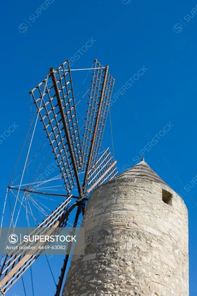 Windmill in Manacor, Manacor, Mallorca, Balearic Islands, Spain