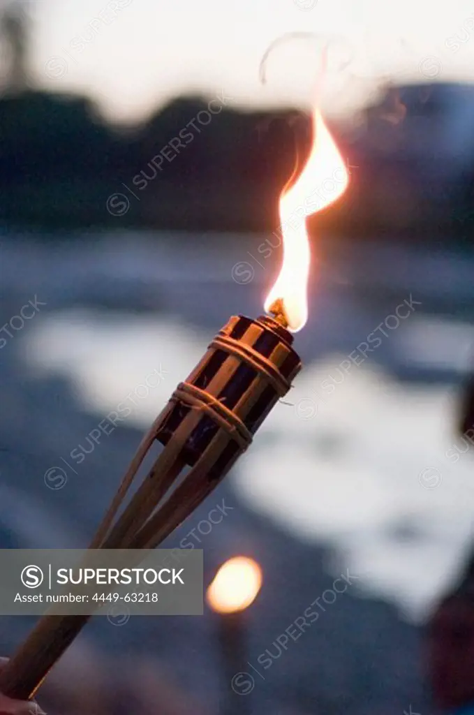 Flame of a torch