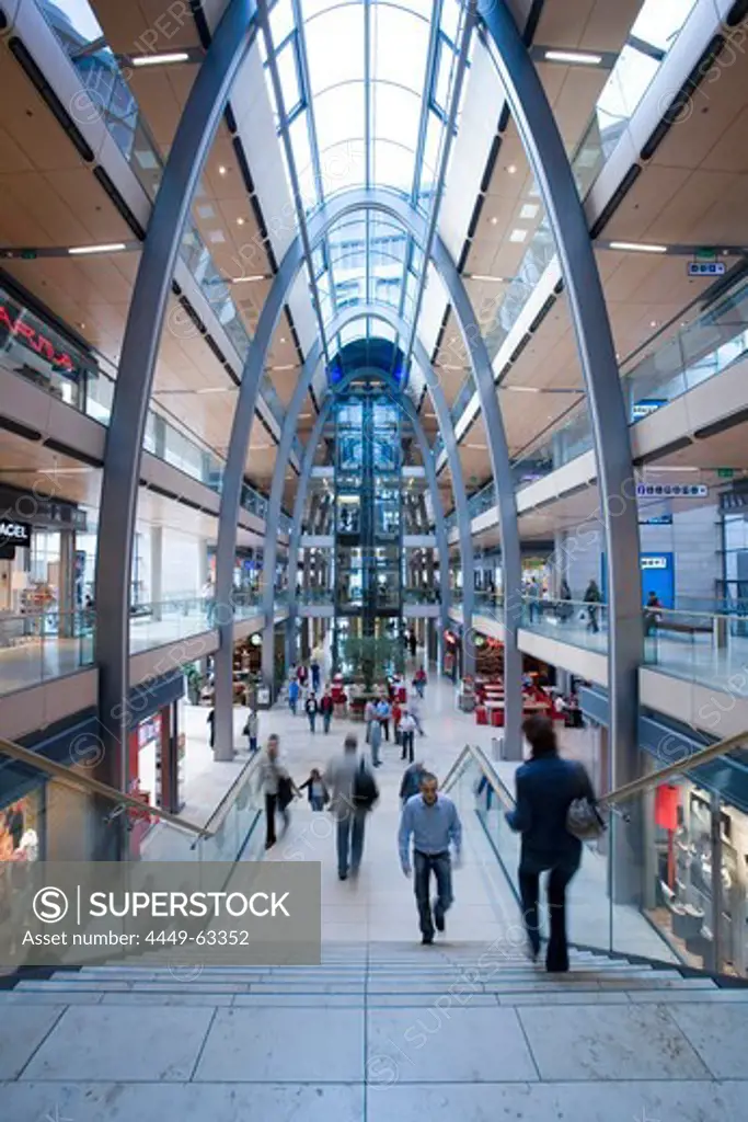 Shopping mall Europa Passage, Hanseatic city of Hamburg, Germany, Europe