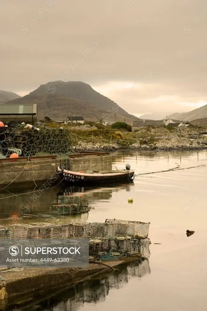 Ballynakill Harbour, Connemara, County Galway, Ireland, Europe
