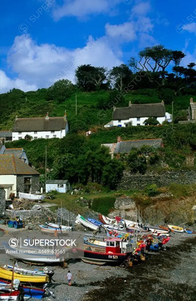 Europe, England, Cornwall, harbour in Cadgwith