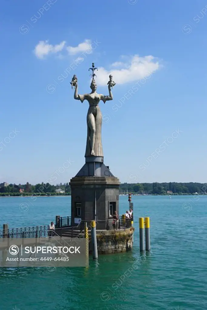 Imperia at harbor, Konstanz, Baden-Wurttemberg, Germany