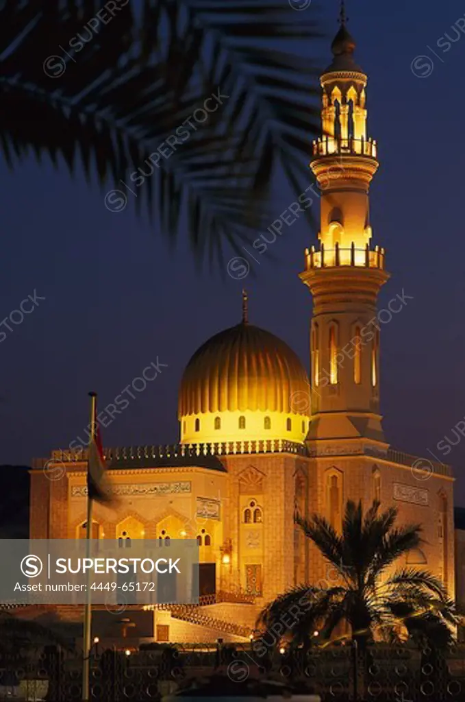 Mosque at night, Muscat, Oman
