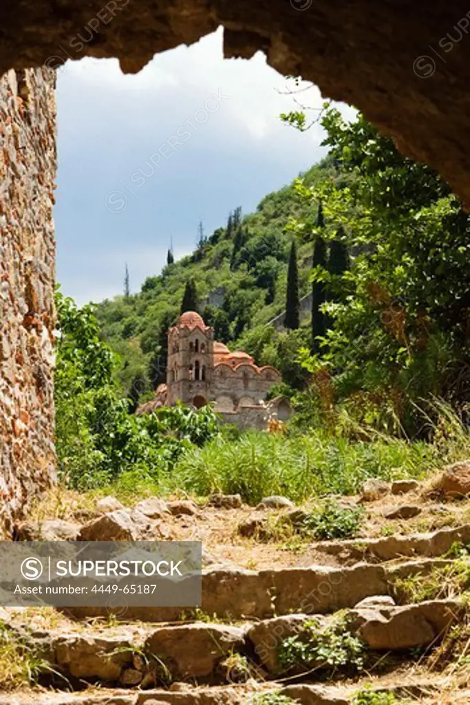 Pantanassa monastery, Mistras, Taygetos mountains, Lakonia, Peloponnese, Greece