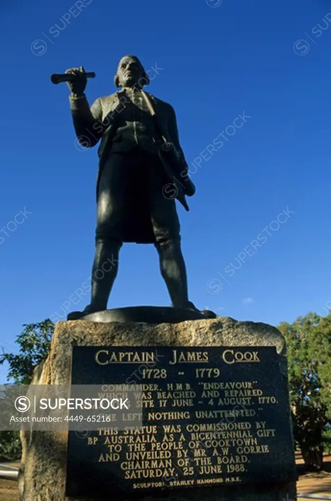 Statue of Captain Cook, Cooktown, Cape York Peninsula, Queensland, Australia
