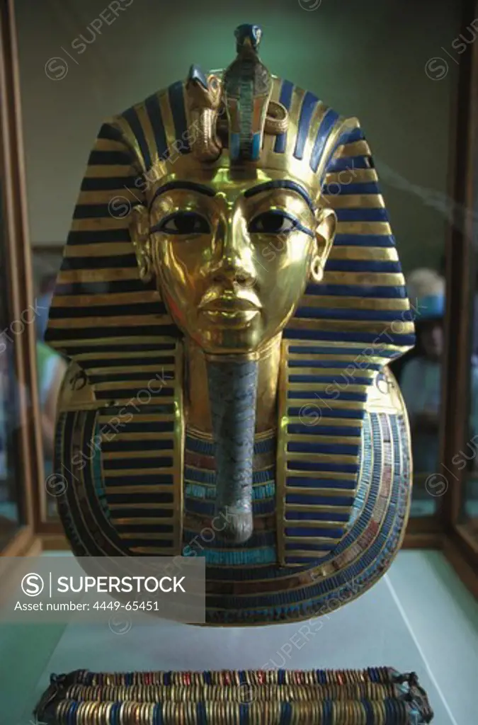 Death mask of Tutankhamun, Tut-Ench-Amun, Egyptian Museum, Kairo, Egypt