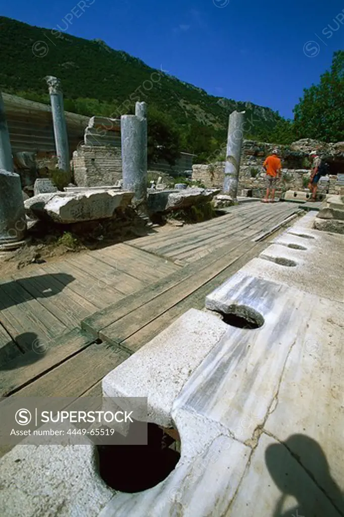 Latrinen, Ancient city of Ephesus, Turkish Aegean, Turkey