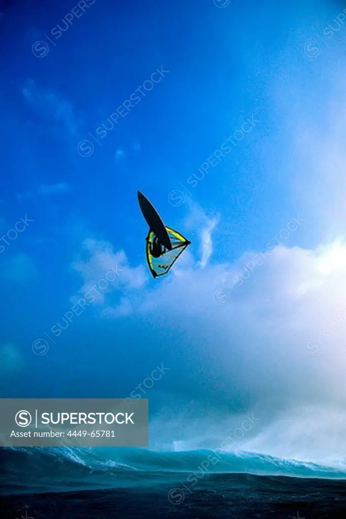 Windsurfer in the air