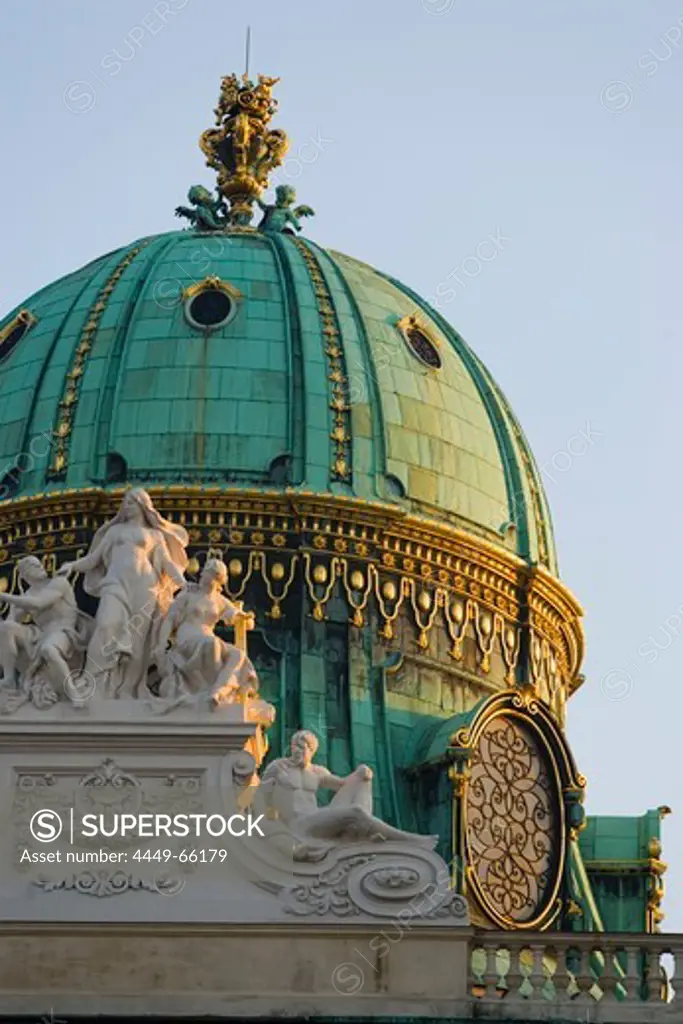 Cupola of Michaelertrakt, Alte Hofburg, Vienna, Austria