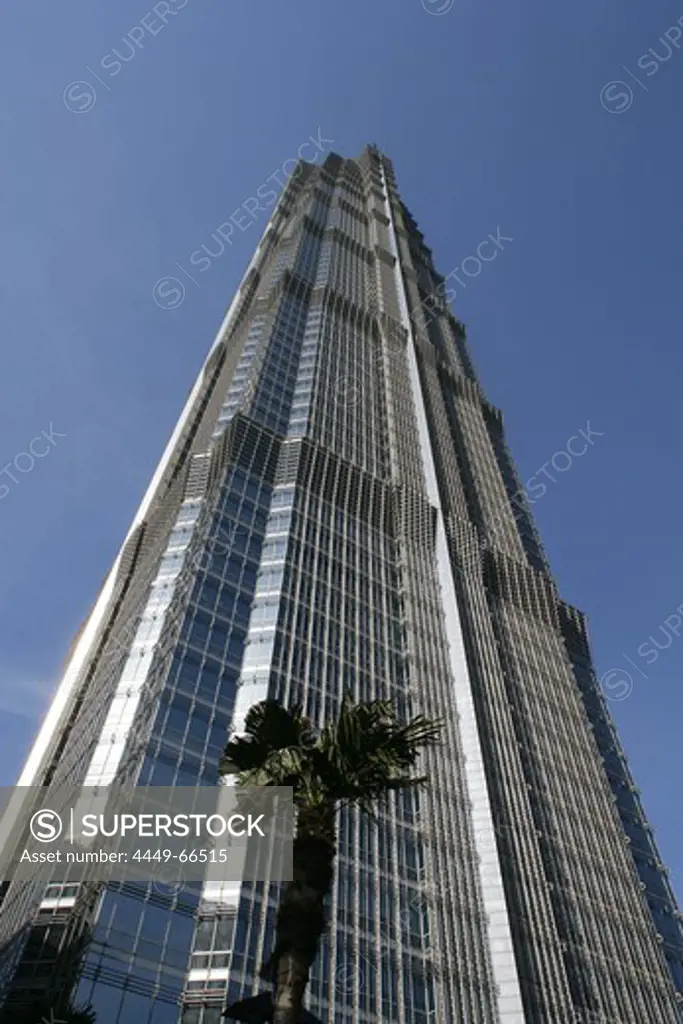 Jinmao Tower, Pudong, Center of Pudong, Lujiazui, Jin Mao Tower, 421 meter high, landmark, steel and aluminium fassade, 53rd to 87th floor, 53.-87, Grand Hyatt Hotel, Jin Mao