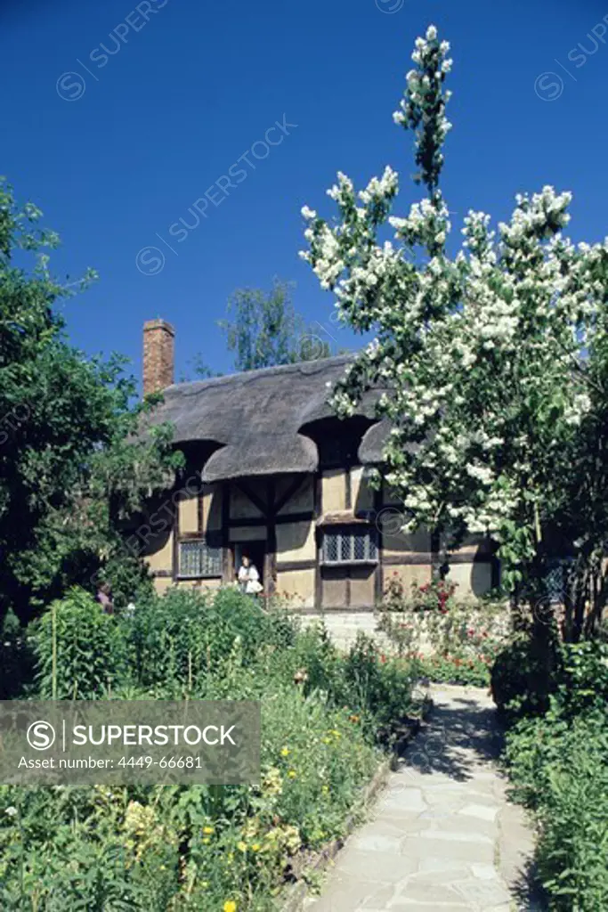 Anne Hathaway's house in Spring, Stratford upon Avon, Warwickshire, England