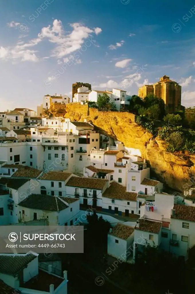 Setenil, rocks, white village, Province Cadiz, Andalusia, Spain