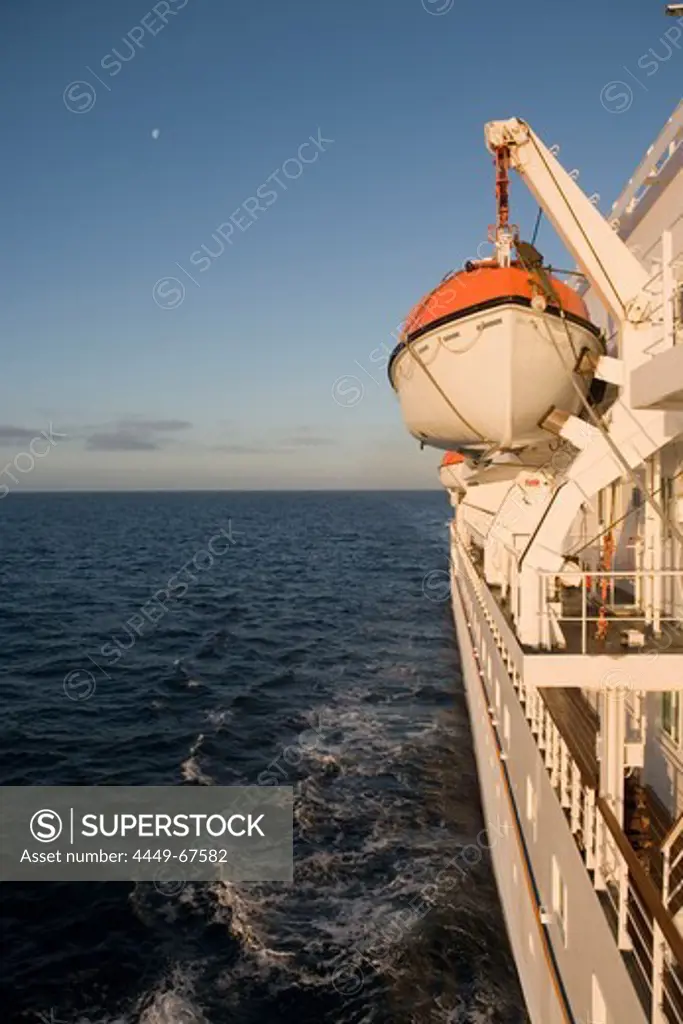 MS Bremen Cruising Smooth North Sea Waters, Aboard MS Bremen Cruise Ship, Hapag-Lloyd Kreuzfahrten, Germany