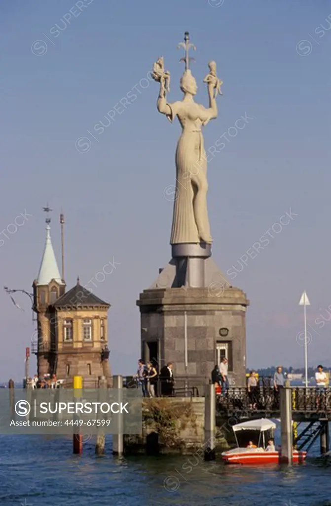 Imperia Statue at Constance Harbour, Lake Constance, Baden Wurttemberg, Germany