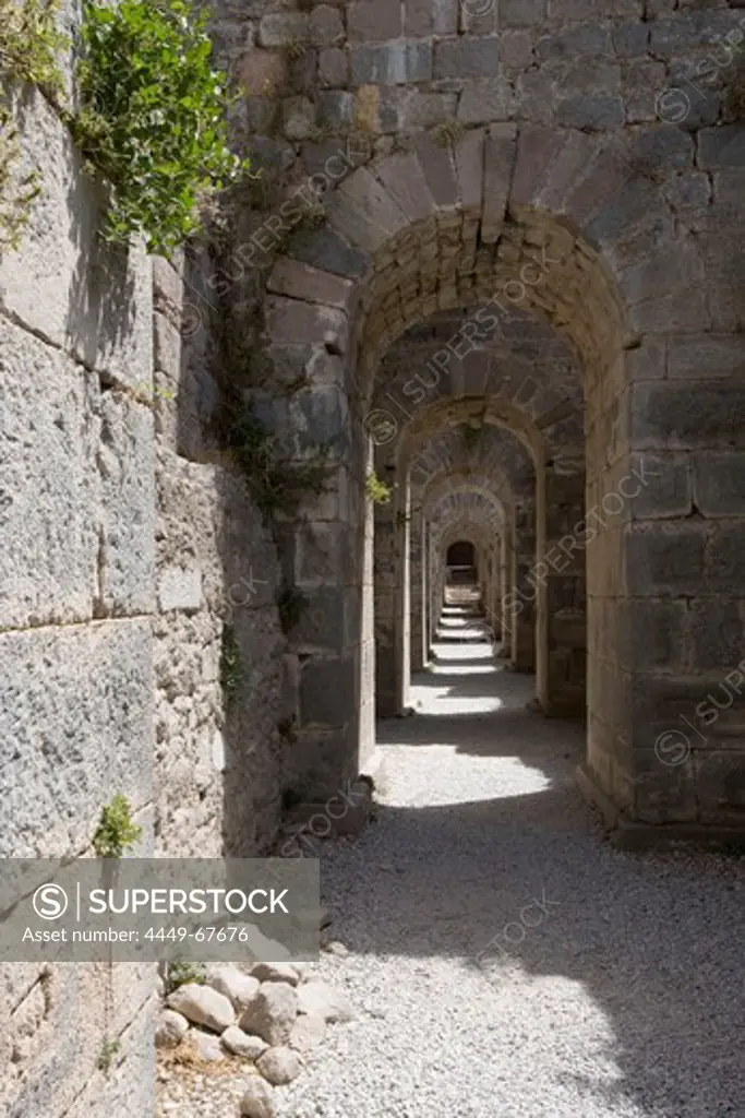 Alleyway, Acropolis, Ancient Pergamum, Bergama, Turkey