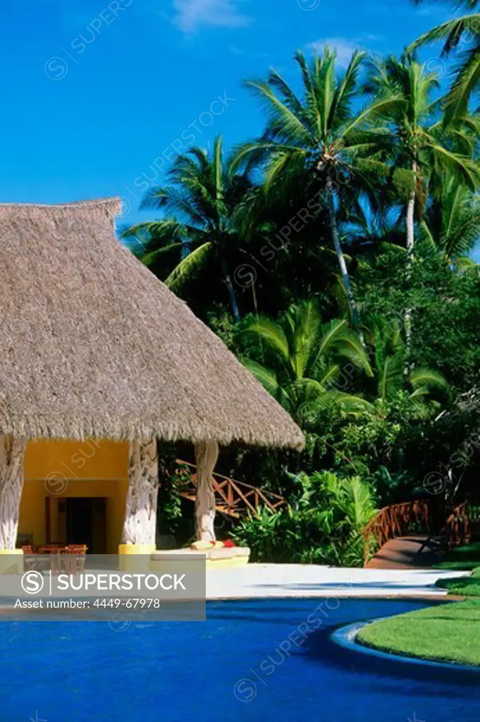 Restaurant of the Hotel El Tamarindo, Cihuatlan Jalisco, Mexico