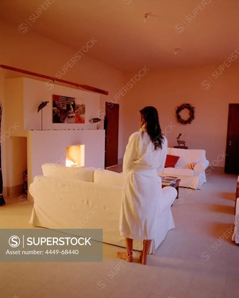 Relaxation Room, spa area of Seehotel Neuklostersee, Badescheune, Mecklenburg - Western Pomerania, Germany