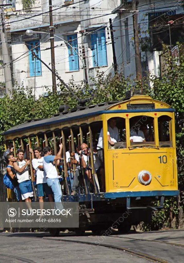 Strassenbahn in Santa Teresa, Rio de Janeiro, Brazil