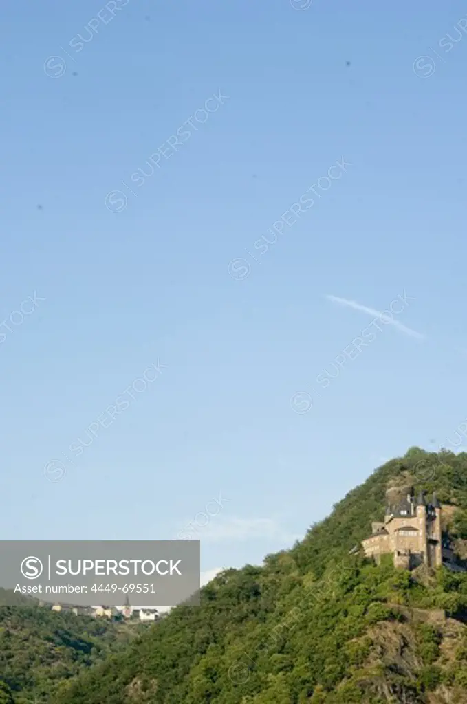 Castle Katz, St.Goarshausen, Rhineland-Palatinate, Germany