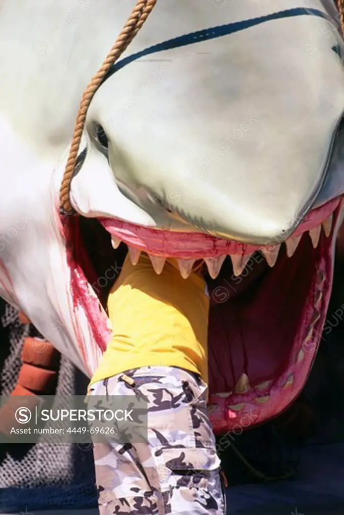 Jaws impression at Universal Studios, Universal City, L.A., Los Angeles, California, USA