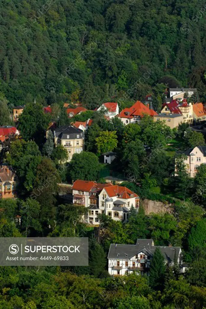 Villas of Marienhoehe above Eisenach, Germany