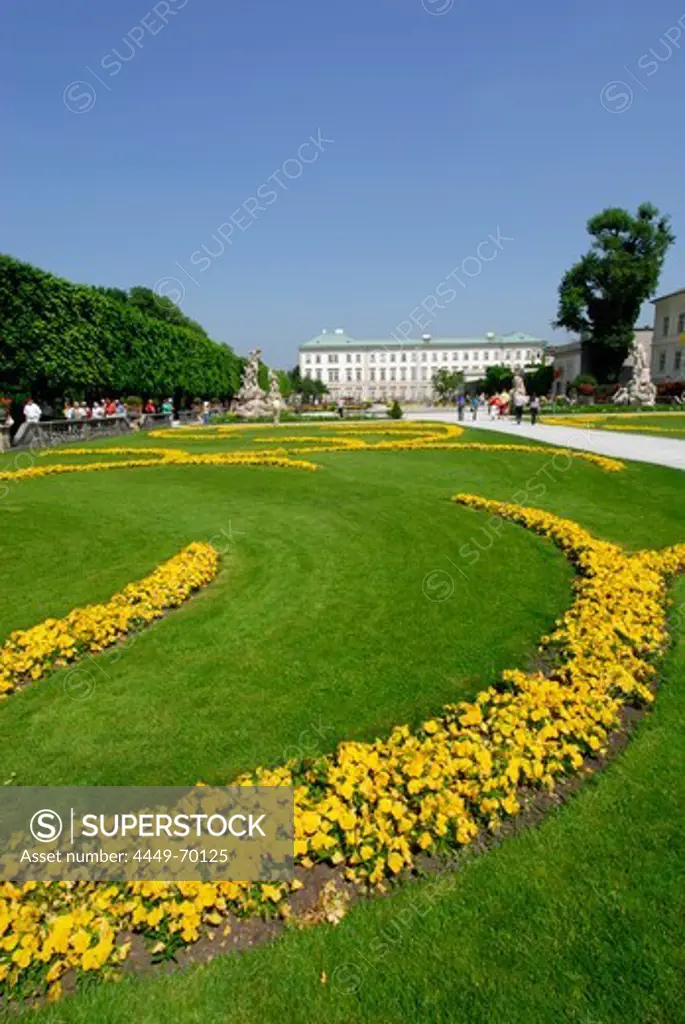 castle Mirabell with Mirabell garden, Salzburg, Austria