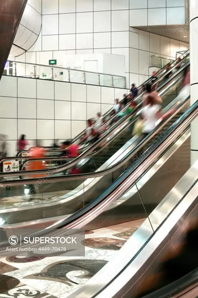Escalators, Metro Central (MRT), Singapore