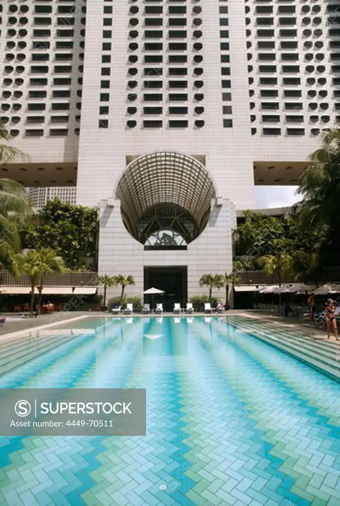 Pool area, Ritz-Carlton Hotel, Singapore