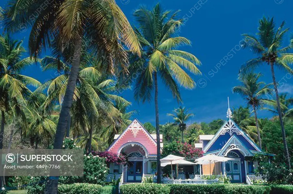 Houses, Mustique, Grenadines, Caribbean