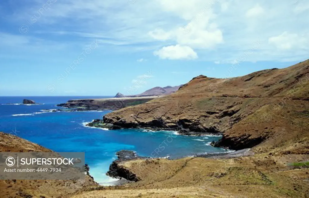 Coastal landscape, Ua Huka, Marquesas, French Polynesia, South Pacific
