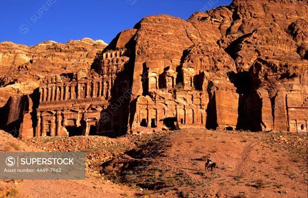 Historic ancient city, Nabataeans, Cultural heritage, Donkey, Petra, Jordan, Middle East
