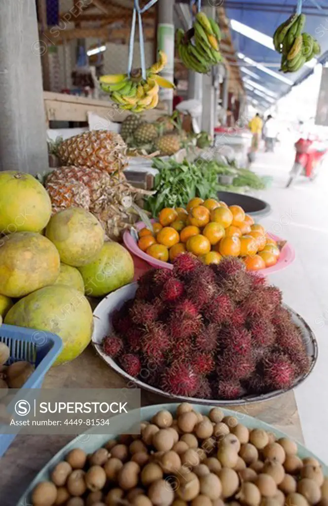 Fruit market, Thong Sala, Ko Pha Ngan, Thailand