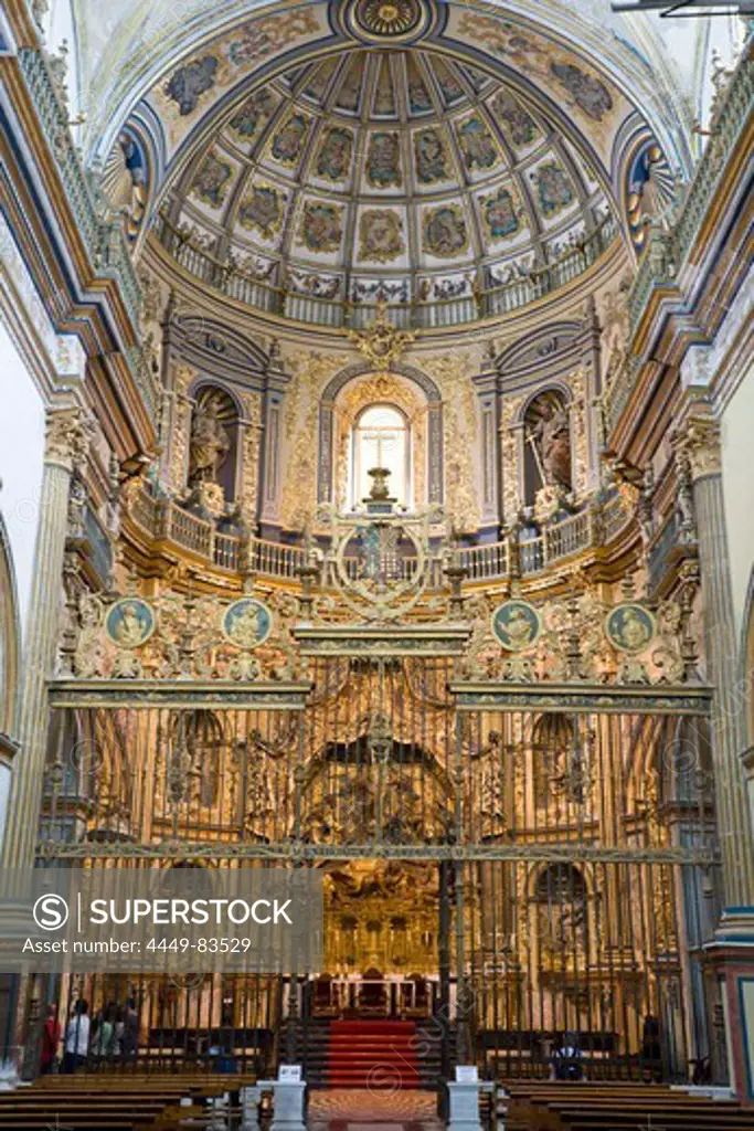Interior view of the Chapel of the Savior, Sacre Capilla del Salvador del Mundo, Ubeda, Andalucia, Province Jaen, Spain
