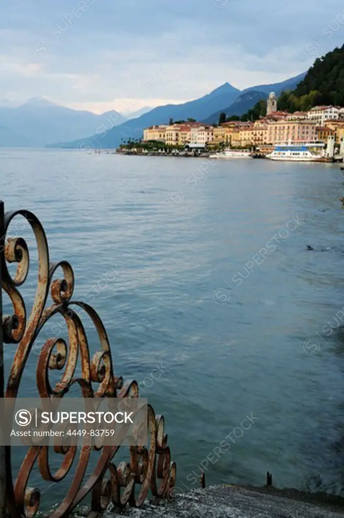 View over Lake Como to Bellagio, Lombardy, Italy