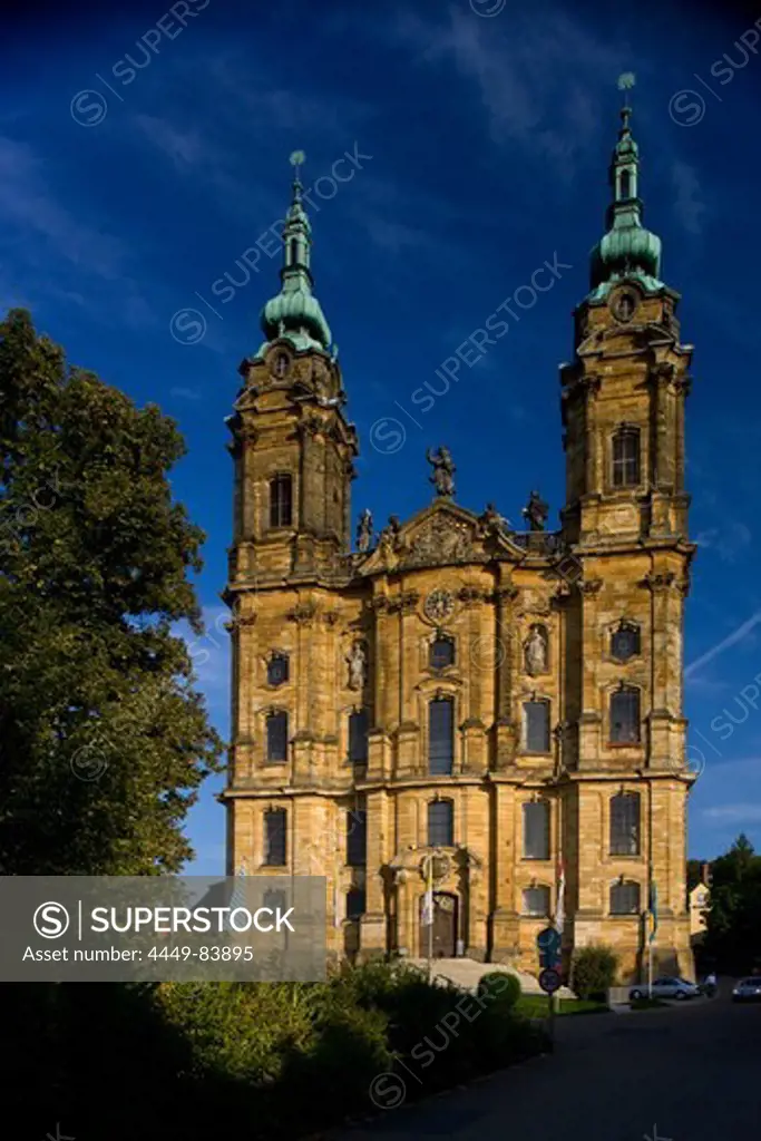 Pilgrimage church of the Fourteen Holy Saints, Wallfahrtskirche Vierzehnheiligen near Bad Staffelstein, Oberfranken, Bavaria, Germany, Europe