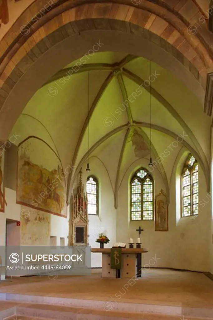 Stiepel church at Bochum-Stiepel (Inside), Ruhrgebiet, North Rhine-Westphalia, Germany, Europe