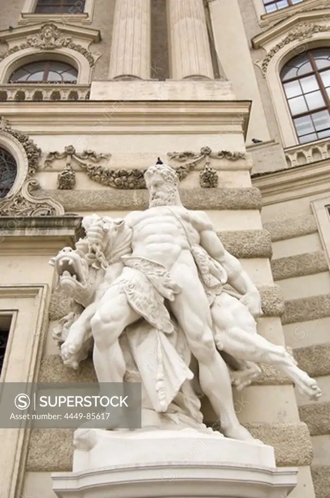 Statue at Hofburg Palace, Vienna, Austria, Europe