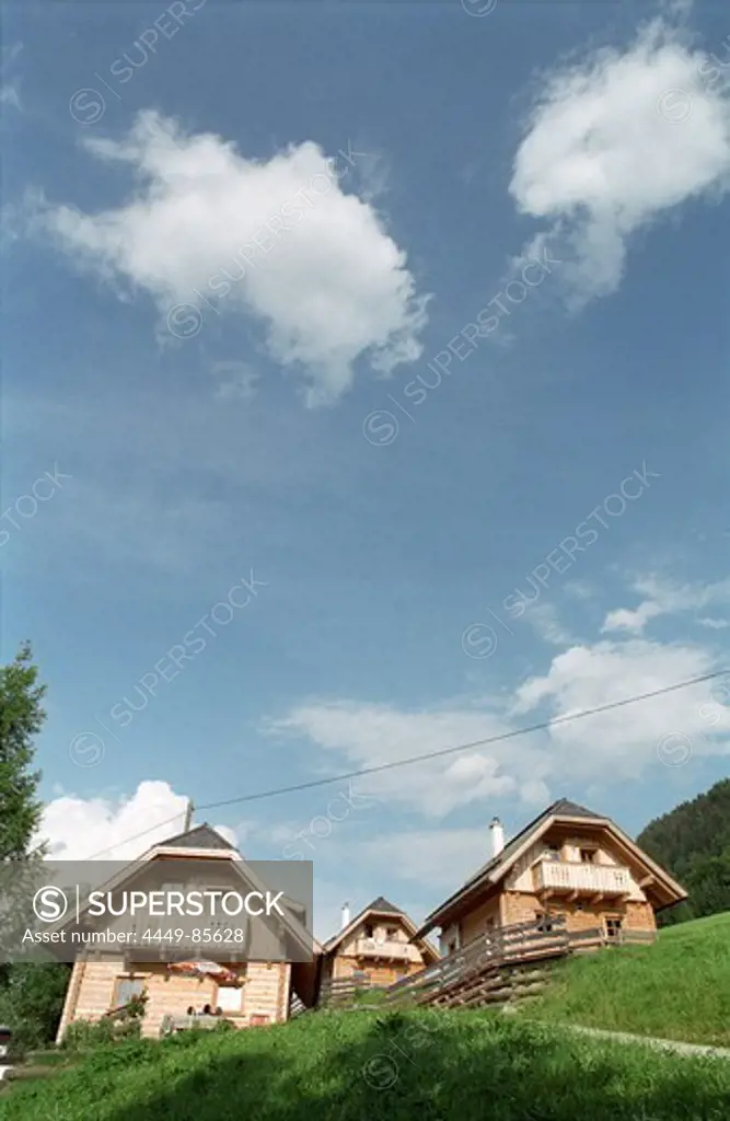 Holiday cottagesat Baumschlagerberg, Stodertal, Austria, Alps, Europe