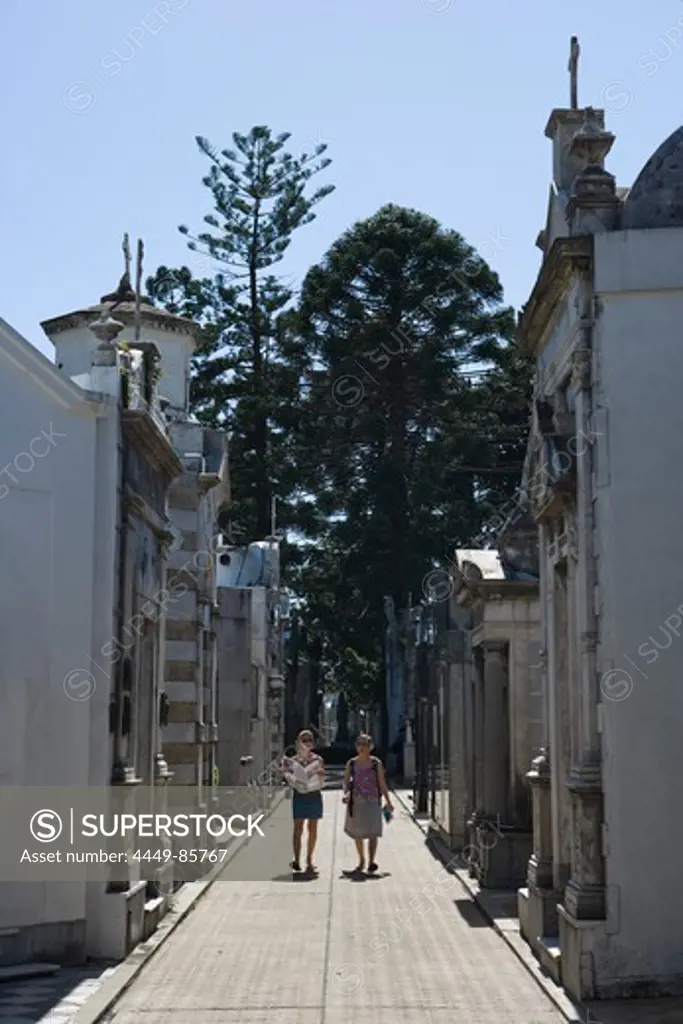 Tombs in Recoleta cemetery, Buenos Aires, Argentina, South America, America