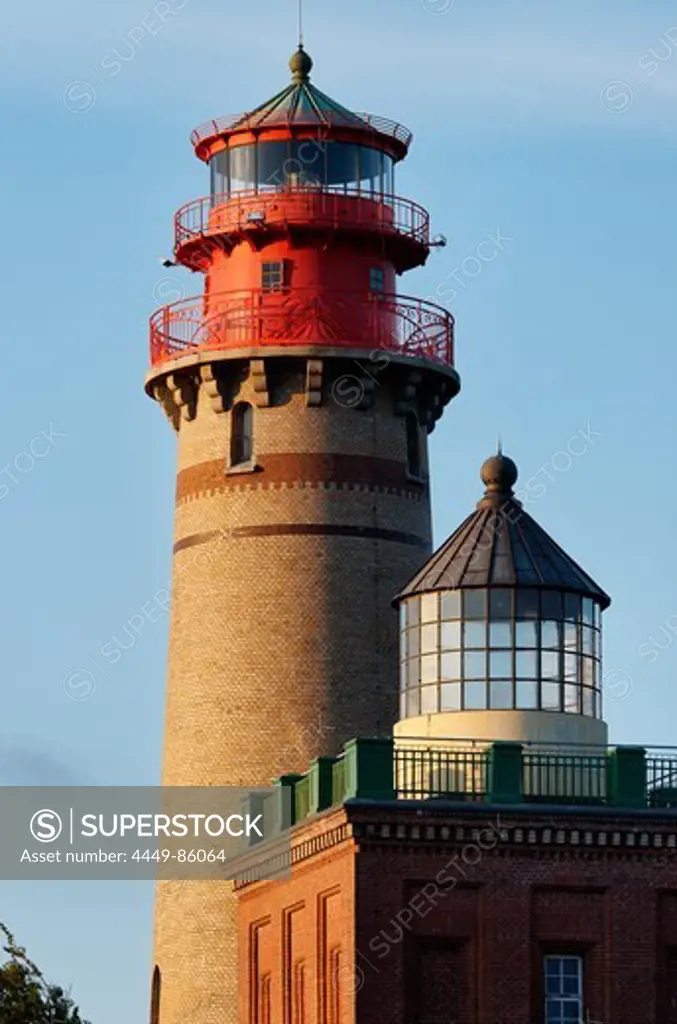 Lighthouses at the Cape Arkona, New Lighthouse and Schinkelturm, Ruegen, Mecklenburg-Western Pomerania, Germany, Europe