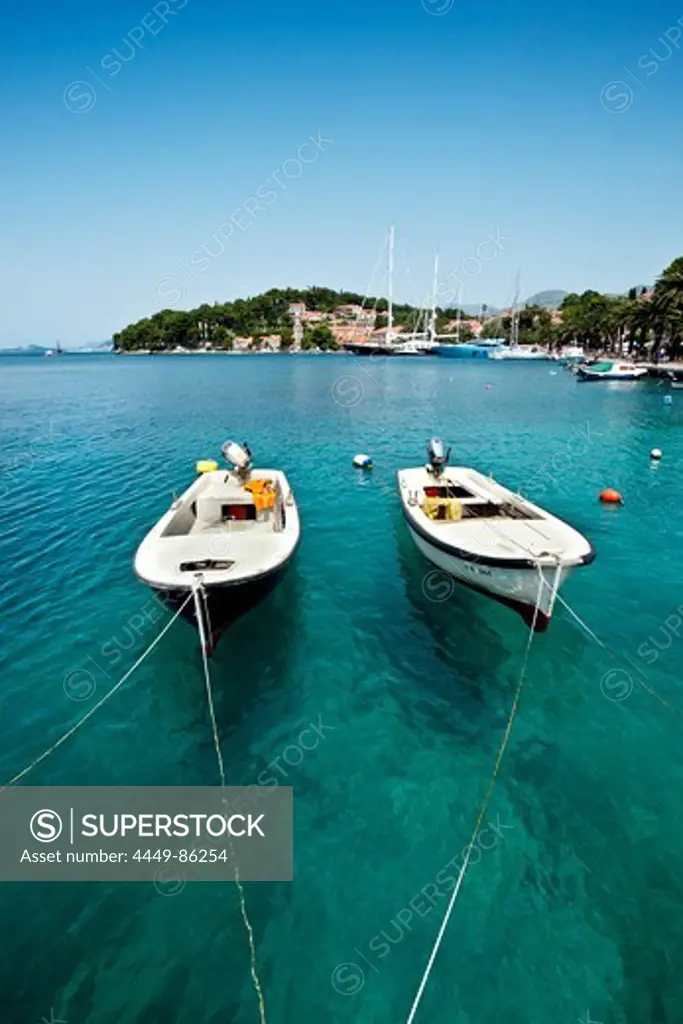 Boats, harbour, Cavtat, Dubrovnik, Dalmatia, Croatia