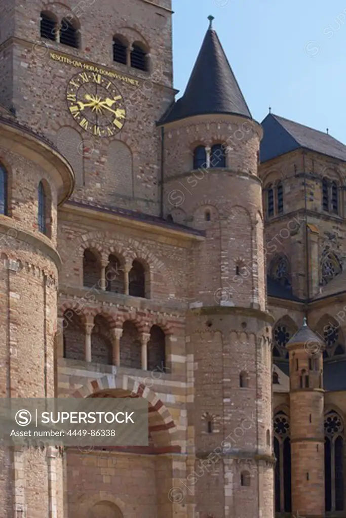 St. Peter's cathedral, Detail, Domfreihof, Trier, Mosel, Rhineland-Palatinate, Germany, Europe