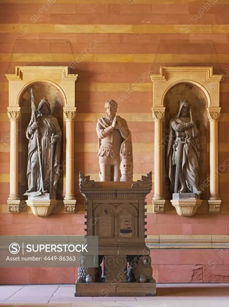Entrance hall of Speyer cathedral, Rhineland-Palatinate, Germany, Europe
