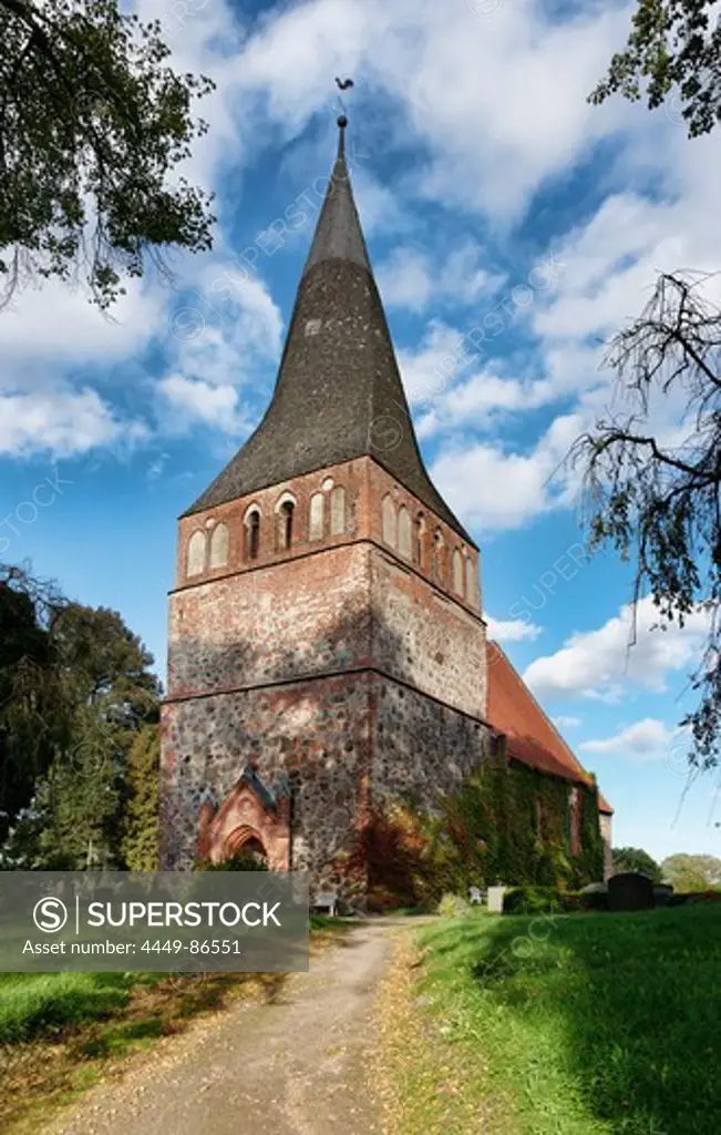 Church, Kittendorf, Mecklenburg Switzerland, Mecklenburg-Western Pomerania, Germany