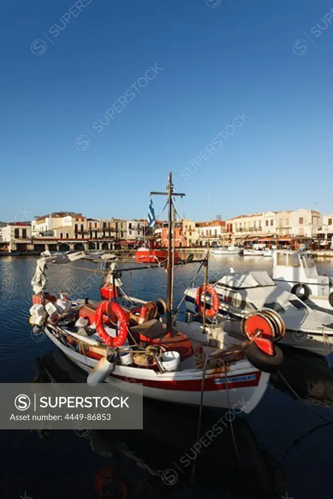 Boats, old venetian port, Rethymnon, Crete, Greece
