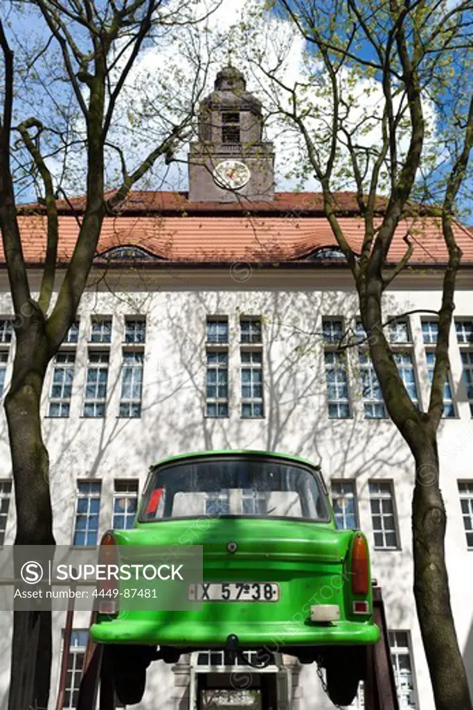 Trabant in a courtyard of a building in Berlin Mitte, Berlin, Germany