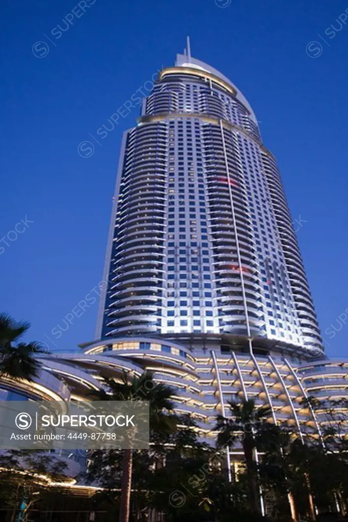 The Adress Five Star Hotel near Burj Khalifa near Dubai Mall, Dubai, United Arab Emirates, Arabian Peninsula, Middle East, Asia